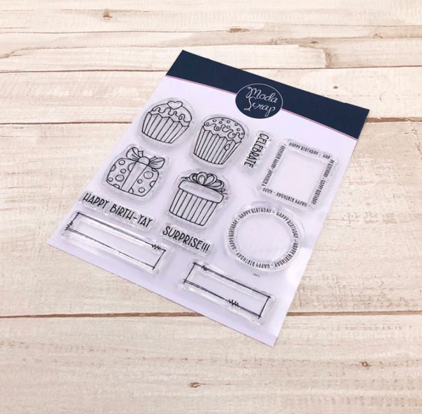 Modascrap Clear Stamps Postage Celebrate